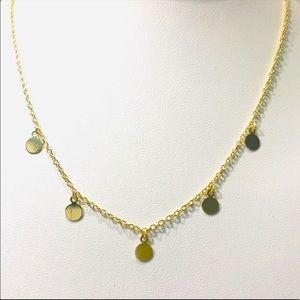 Anna & Ava Gold Necklace with Circle Charms